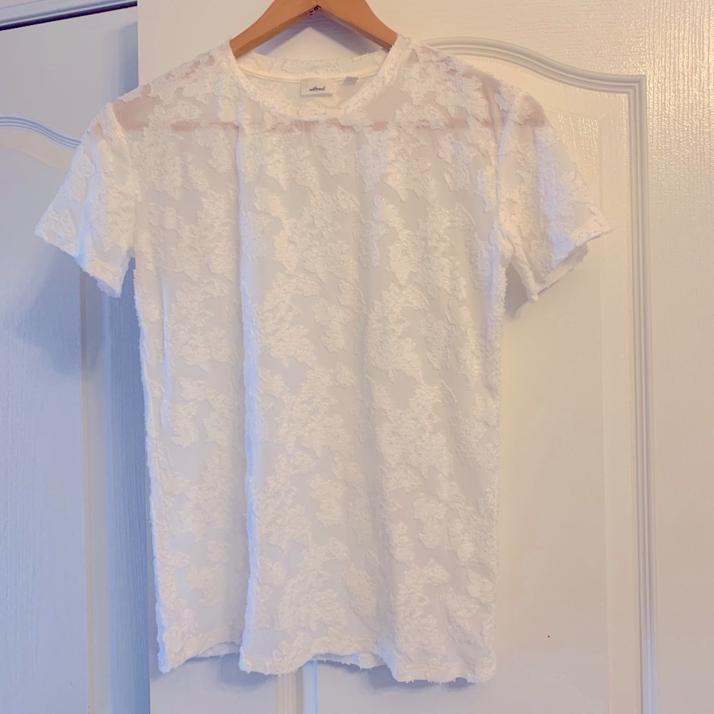 Wilfred Ladies Lace T-shirt.  XXS
